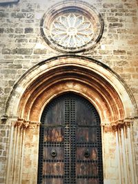 Close-up of door of temple