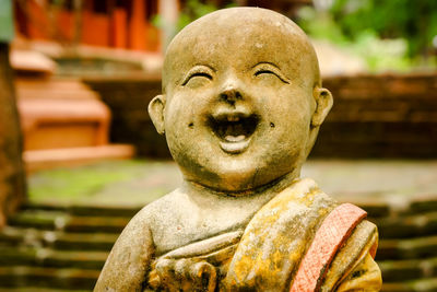 Close-up of buddha statue