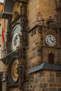 Low angle view of clock tower