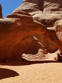 Rock formations in desert