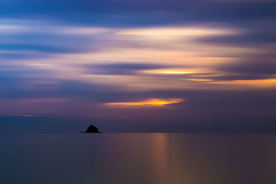 Dramatic sky over sea