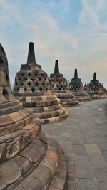 Ancient temple against sky