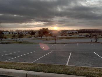 Road at sunset