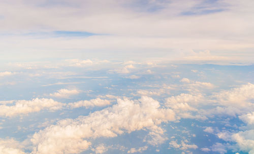 Aerial view of clouds in sky