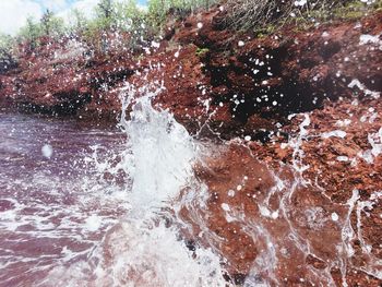 Close-up of splashing water