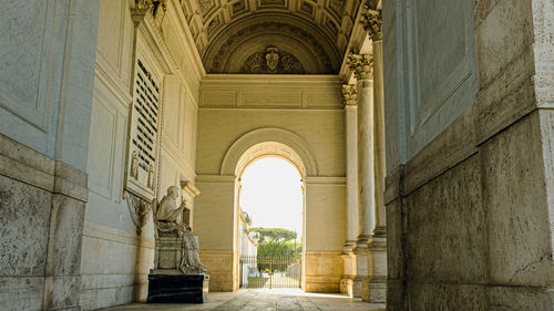 Corridor of historic building