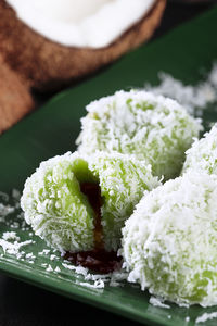 Close-up of ice cream in plate