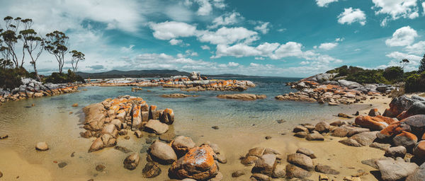 Scenic view of sea against sky