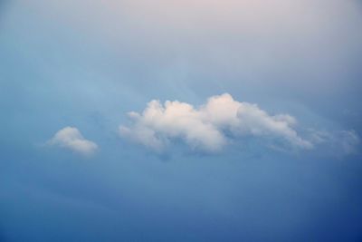 Low angle view of blue sky