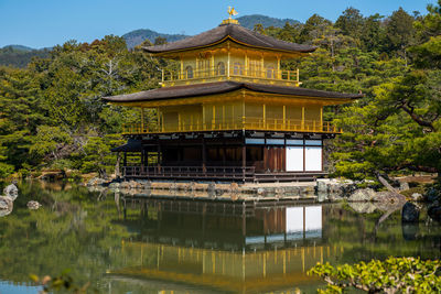 Built structure in a lake