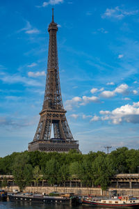 Eiffel tower against sky