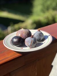 Close-up of fruits on table