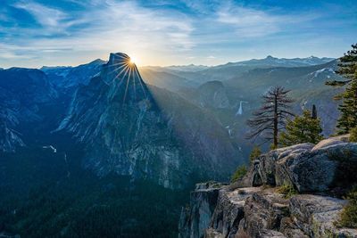 Sunrise over half dome