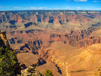 High angle view of rock formations
