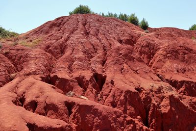 View of rock formations