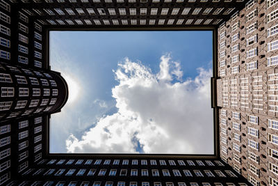 Low angle view of building against sky