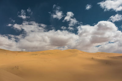 Scenic view of desert against sky