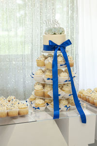 Close-up of food on table at home