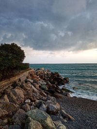 Scenic view of sea against sky