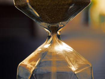 Close-up of hourglass