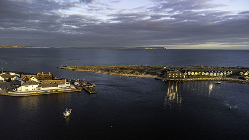 Mudeford harbour sea sunset