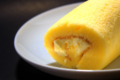 Close-up of dessert in plate