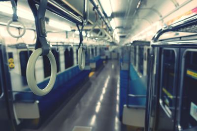 Train at subway station