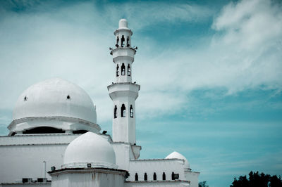 Low angle view of building against sky