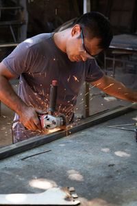 Man working in factory