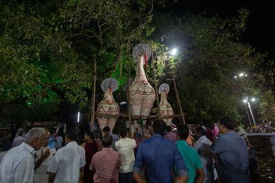 Group of people at temple