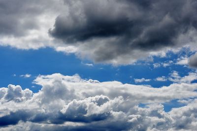 Low angle view of clouds in sky