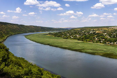 Scenic view of river against sky