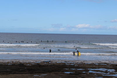 Scenic view of sea against sky