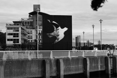 Low angle view of building against clear sky