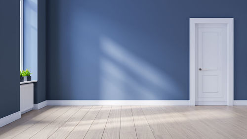 View of wooden door of building