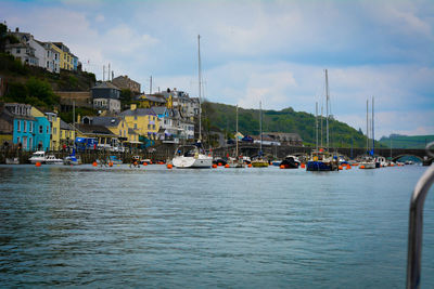 Boats in harbor