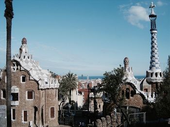 Park guell against sky