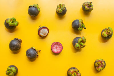 High angle view of fruits