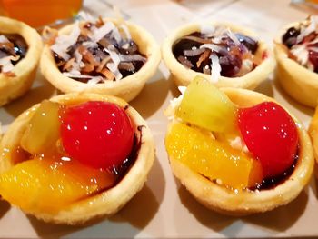 Close-up of dessert in plate