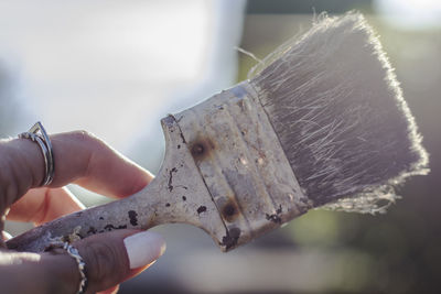 Close-up of woman working