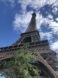 Low angle view of historical tower against sky