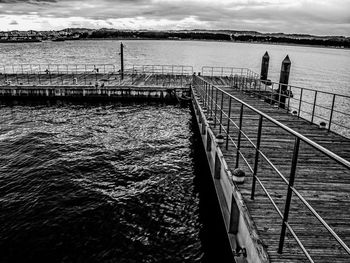 Pier in sea