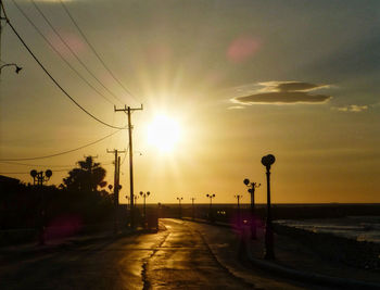 Road at sunset