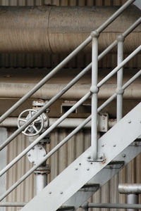 Close-up of spiral staircase