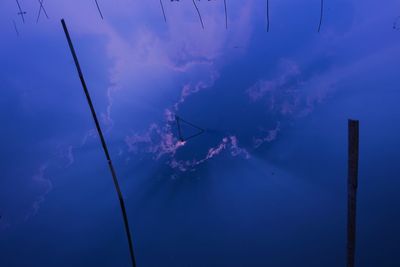 Low angle view of blue sky and clouds