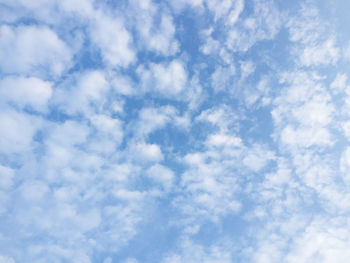 Low angle view of cloudy sky