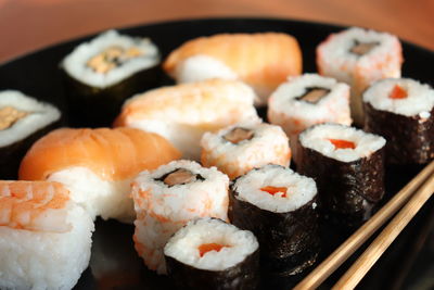 Close-up of sushi