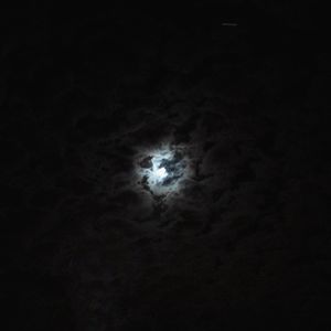 Low angle view of moon in sky