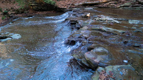 Close-up high angle view of water