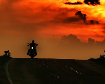 Dramatic sky over landscape